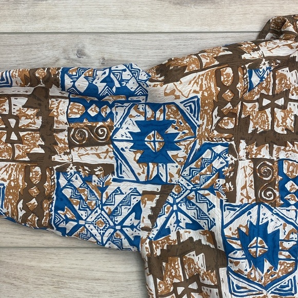 Vintage Aztec Silk Bomber‎ Jacket - Picture 11 of 16